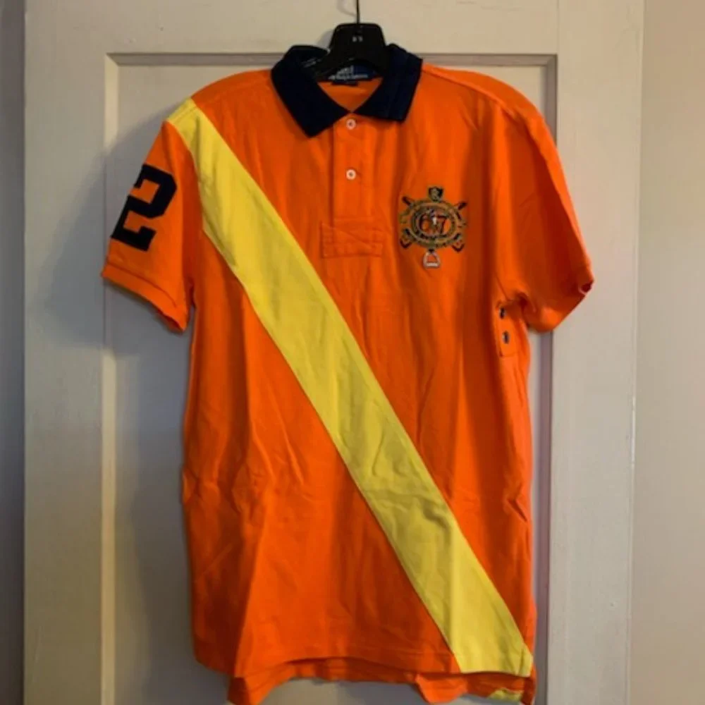 Polo by Ralph Lauren Orange and yellow sash 381 bleeker crest